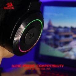 Redragon H320 LAMIA 2 7.1 Surround Sound RGB USB Gaming Headset with Stand - Image 4