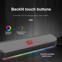 Redragon GS560 ADIEMUS RGB Gaming Sound Bar Speaker with Aux 3.5mm Stereo Music Smart RGB speakers 9 Redragon GS560 ADIEMUS RGB Gaming Sound Bar Speaker with Aux 3.5mm Stereo Music Smart RGB speakers - Image 4