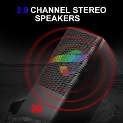 Redragon GS530 AIR 3.5mm Stereo 2.0 PC Gaming RGB Smart Speakers 10 Redragon GS530 AIR 3.5mm Stereo 2.0 PC Gaming RGB Smart Speakers - Image 3