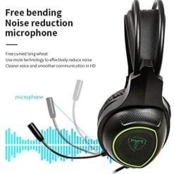 T-DAGGER Altas Gaming Headset 3.5mm Connector with Green Light (RGH201) - Image 5