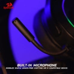 Redragon H320 LAMIA 2 7.1 Surround Sound RGB USB Gaming Headset with Stand - Image 3