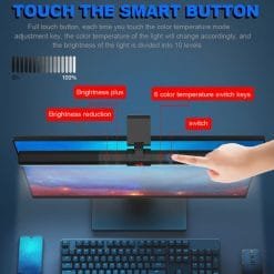 Redragon BERYL GML-113 Dimming Eye-Care LED Desk Lamp Light Bar for Gaming PC Monitor light 10 Redragon BERYL GML-113 Dimming Eye-Care LED Desk Lamp Light Bar for Gaming PC Monitor light - Image 4