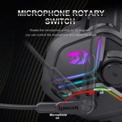 Redragon H230 AJAX RGB Stereo Gaming Headset 3.5mm 2x jack 8 Redragon H230 AJAX RGB Stereo Gaming Headset 3.5mm 2x jack - Image 3