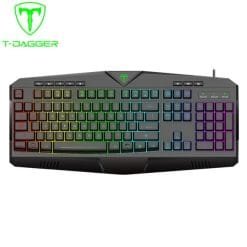 Alternative view of T-DAGGER Submarine RGB Membrane Gaming Keyboard (T-TGK205)