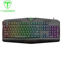 Alternative view of T-DAGGER Submarine RGB Membrane Gaming Keyboard (T-TGK205)
