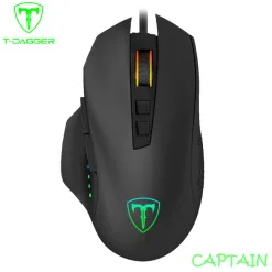 T-DAGGER Captain 8000DPI Ergonomic RGB Gaming Mouse (T-TGM302)