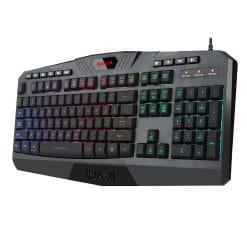 Alternative view of Redragon K503A HARPE Pro RGB Gaming Keyboard Multimedia Keys Silent with Wrist Rest and Marco Recording