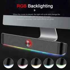 Alternative view of Redragon GS560 ADIEMUS RGB Gaming Sound Bar Speaker with Aux 3.5mm Stereo Music Smart RGB speakers