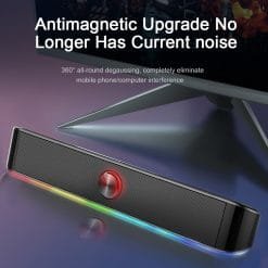 Redragon GS560 ADIEMUS RGB Gaming Sound Bar Speaker with Aux 3.5mm Stereo Music Smart RGB speakers 8 Redragon GS560 ADIEMUS RGB Gaming Sound Bar Speaker with Aux 3.5mm Stereo Music Smart RGB speakers - Image 3
