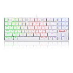Redragon K552 KUMARA TKL RGB Mechanical Gaming Keyboard Metal Plate Blue Switch Clicky White 9 Redragon K552 KUMARA TKL RGB Mechanical Gaming Keyboard Metal Plate Blue Switch Clicky White - Image 5