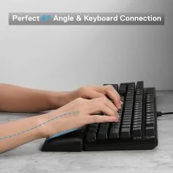 Alternative view of Redragon P037 Meteor L Gaming Keyboard Wrist Rest Pad with Ergonomic Soft Memory Foam for 100% 104 Keys Standard Size 7.12 x 2.87 in, 0.78 inch