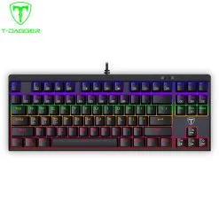 Alternative view of T-DAGGER Corvette RGB Mechanical Gaming Keyboard Red Switches Silent (TGK302)