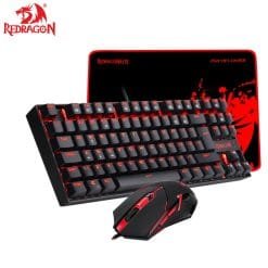 Alternative view of Redragon K552-BA 3 in 1 Mechanical Gaming Keyboard, Mouse and Mousepad Combo Set Red Led
