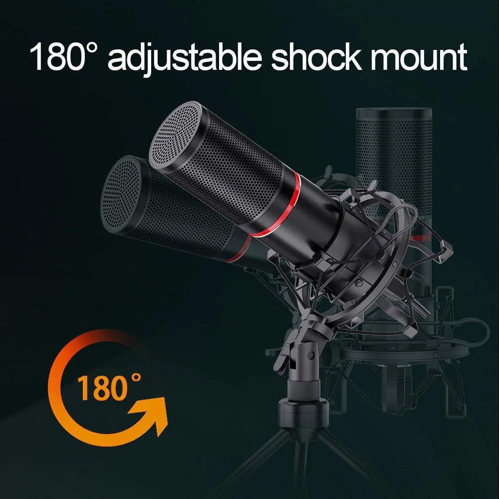 Redragon GM300 BLAZAR Gaming Stream High end Microphone and Kit metal made Support circle LED 3 Redragon GM300 BLAZAR Gaming Stream High end Microphone and Kit metal made Support circle LED - Image 3