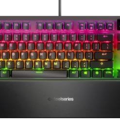 SteelSeries APEX 7 TKL Mechanical Gaming Keyboard with OLED Smart Display and USB Passthrough Blue Switches - Image 3