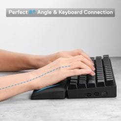 Redragon P035 Meteor S Gaming Keyboard Wrist Rest Pad with Ergonomic Soft Memory Foam for 60% 61 KeyBoards Compact Size 11.38 x 2.87 in, 0.78 inch - Image 3