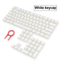 Alternative view of Redragon Scarab A130 Pudding keycaps 104 Key Crystal Mechanical Keyboard Key Caps For Cherry MX style Including key-puller White