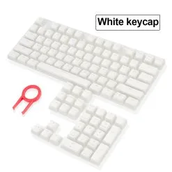 Alternative view of Redragon Scarab A130 Pudding keycaps 104 Key Crystal Mechanical Keyboard Key Caps For Cherry MX style Including key-puller White