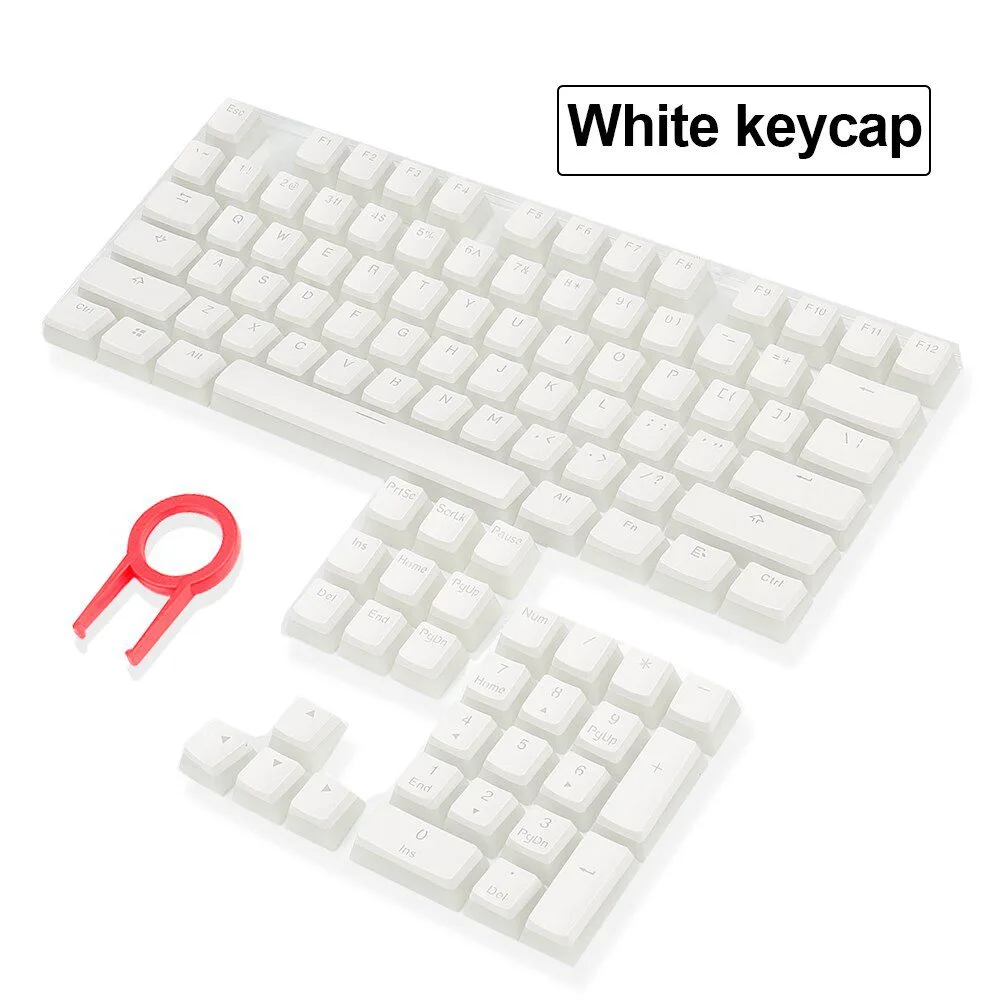 Redragon Scarab A130 Pudding keycaps 104 Key Crystal Mechanical Keyboard Key Caps For Cherry MX style Including key-puller White 2 Redragon Scarab A130 Pudding keycaps 104 Key Crystal Mechanical Keyboard Key Caps For Cherry MX style Including key-puller White - Image 2