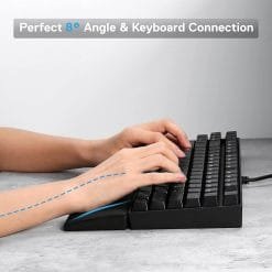 Redragon P036 Meteor M Gaming Keyboard Wrist Rest Pad with Ergonomic Soft Memory Foam for 80% 87 Keys TKL Size 14.13 x 2.87 in, 0.78 inch 6 Redragon P036 Meteor M Gaming Keyboard Wrist Rest Pad with Ergonomic Soft Memory Foam for 80% 87 Keys TKL Size 14.13 x 2.87 in, 0.78 inch - Image 3