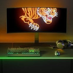 Alternative view of SteelSeries QcK PRISM 3XL RGB Gaming Cloth Mousepad Optimized For Gaming Sensors 1220x590x4mm