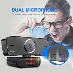 Redragon HITMAN 1080P Streaming and Video Calling Webcam with Built-in Dual Microphone 360-Degree Rotation (GW800) 9 Redragon HITMAN 1080P Streaming and Video Calling Webcam with Built-in Dual Microphone 360-Degree Rotation (GW800) - Image 4