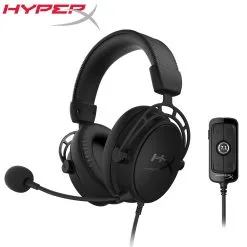 HyperX Cloud Alpha S 7.1 Surround Sound E-sports Gaming Headset with Mic USB Plus 3.5mm Black New WITHOUT BOX