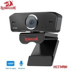 Alternative view of Redragon HITMAN 1080P Streaming and Video Calling Webcam with Built-in Dual Microphone 360-Degree Rotation (GW800)