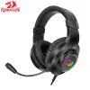 Redragon H260 HYLAS Gaming Headset RGB 3.5mm Surround Sound with Microphone for PC PS4 Switch Xbox-one