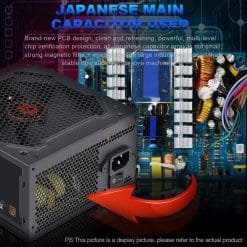 Redragon RGPS 500W Gaming PC Power Supply 80PLUS Bronze (GC-PS001) 10 Redragon RGPS 500W Gaming PC Power Supply 80PLUS Bronze (GC-PS001) - Image 4