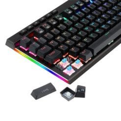 Redragon K580 VATA RGB LED Backlit Mechanical Gaming Keyboard 104 Keys Anti-ghosting with Macro Keys & Dedicated Media Controls, Onboard Macro Recording (Brown Switches) 7 Redragon K580 VATA RGB LED Backlit Mechanical Gaming Keyboard 104 Keys Anti-ghosting with Macro Keys & Dedicated Media Controls, Onboard Macro Recording (Brown Switches) - Image 4