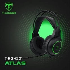 Alternative view of T-DAGGER Altas Gaming Headset 3.5mm Connector with Green Light (RGH201)