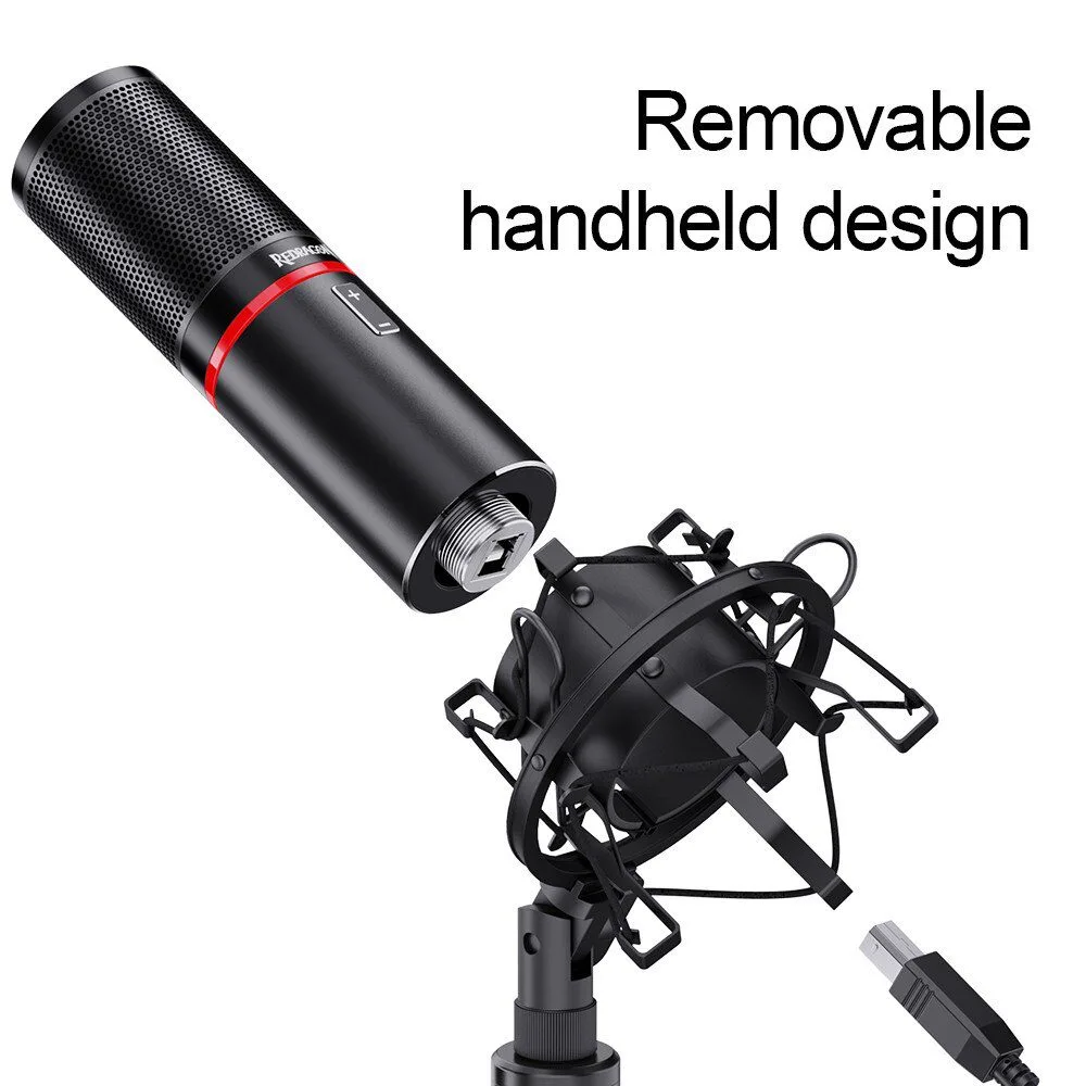 Redragon GM300 BLAZAR Gaming Stream High end Microphone and Kit metal made Support circle LED 2 Redragon GM300 BLAZAR Gaming Stream High end Microphone and Kit metal made Support circle LED - Image 2
