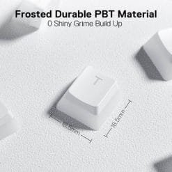 Redragon Scarab A130 Pudding keycaps 104 Key Crystal Mechanical Keyboard Key Caps For Cherry MX style Including key-puller White - Image 4