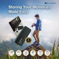 TwinMOS EliteDrive Portable External SSD Type-C USB 3.2 Golden 7 TwinMOS EliteDrive Portable External SSD Type-C USB 3.2 Golden - Image 4
