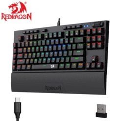 Alternative view of Redragon K596 2.4G Wireless and Wired RGB Mechanical Gaming Keyboard TKL