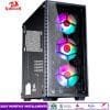 Redragon Diamond Storm PRO CA903 Gaming PC Case Tempered Glass Multi Color Backlite