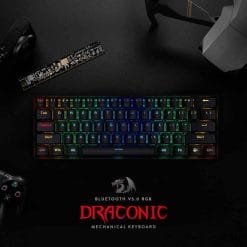 Redragon K530 DRACONIC Pro 60% Compact RGB Wireless Gaming Mechanical Keyboard, 61 Keys Tenkeyless Designed 5.0 Bluetooth with Tactile Brown Switches for PC, Tablet, Cell Phone 5 Redragon K530 DRACONIC Pro 60% Compact RGB Wireless Gaming Mechanical Keyboard, 61 Keys Tenkeyless Designed 5.0 Bluetooth with Tactile Brown Switches for PC, Tablet, Cell Phone - Image 3