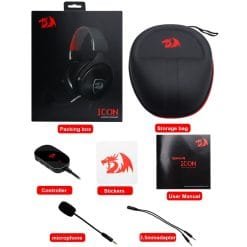 Redragon H520 ICON 7.1 Surround Sound Gaming Headphone with Noise Cancelling Mic USB 3.5MM and EQ Controller - Image 7