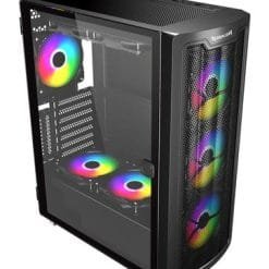 Alternative view of Redragon GC-MA211 BlueStreak RGB Mid Tower Gaming PC Case for ATX, Micro ATX, Mini ITX Motherboards