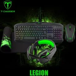 T-DAGGER Legion Gaming Combo 4 in1 Set - Keyboard/ Mouse/ Mouse Pad/ Headset (T-TGS003)