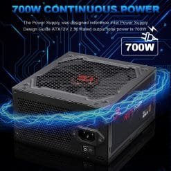 Redragon RGPS 700W Gaming PC Power Supply RGPS Full Modular 80PLUS Bronze (GC-PS005) 7 Redragon RGPS 700W Gaming PC Power Supply RGPS Full Modular 80PLUS Bronze (GC-PS005) - Image 4