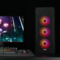 XPG DEFENDER Mid-Tower RGB PC Gaming Case Chassis with 3 Fans Included Black 8 XPG DEFENDER Mid-Tower RGB PC Gaming Case Chassis with 3 Fans Included Black - Image 3