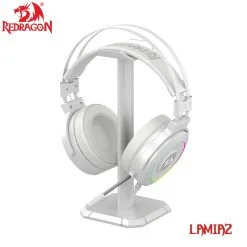 Redragon H320 LAMIA 2 7.1 Surround Sound RGB USB Gaming Headset with Stand White