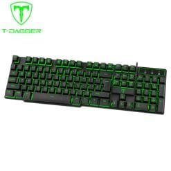 Alternative view of T-DAGGER Liner Membrane Gaming Keyboard 7 Color Backlight (T-TGK107)