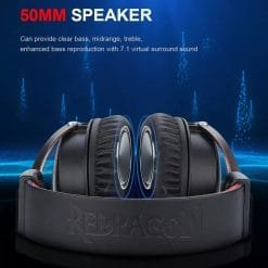 Redragon H520 ICON 7.1 Surround Sound Gaming Headphone with Noise Cancelling Mic USB 3.5MM and EQ Controller - Image 3