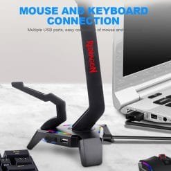 Redragon HA311 SCEPTER ELITE RGB Gaming Headphones Stand and Mouse Bungee with 4 USB 2.0 HUB Port 7 Redragon HA311 SCEPTER ELITE RGB Gaming Headphones Stand and Mouse Bungee with 4 USB 2.0 HUB Port - Image 4
