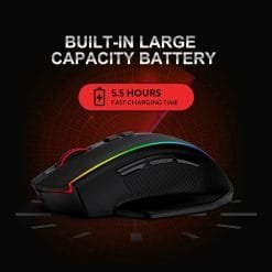 Redragon M686 Vampire Elite RGB USB 2.4G Wireless / Wired Gaming Mouse 16000 DPI Programmable Ergonomic - Image 6