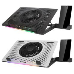 Alternative view of Aigo darkFlash G200 RGB Laptop Cooling Stand with Phone Holder