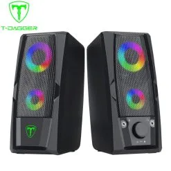 T-DAGGER MATRIX 2 X 3W 3.5MM RGB Gaming Speakers (T-TGS550)